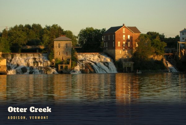 Addison Otter Creek Postcard artwork detail