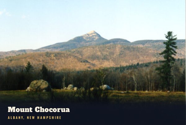 Albany Mount Chocorua Postcard artwork detail