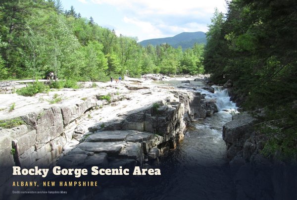 Albany Rocky Gorge Scenic Area Postcard artwork detail