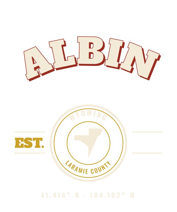 Albin Est. Tee artwork detail