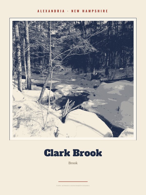 Alexandria Clark Brook Landmark Print artwork detail