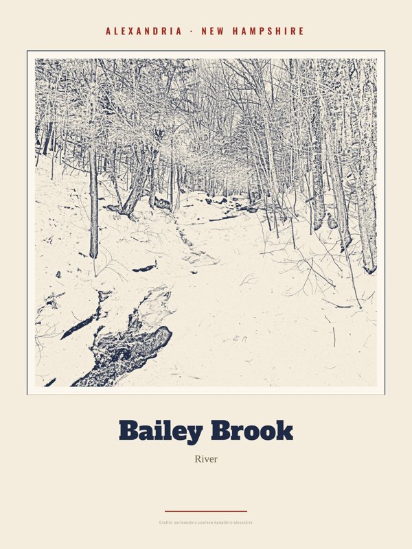 Alexandria Bailey Brook Landmark Print artwork detail