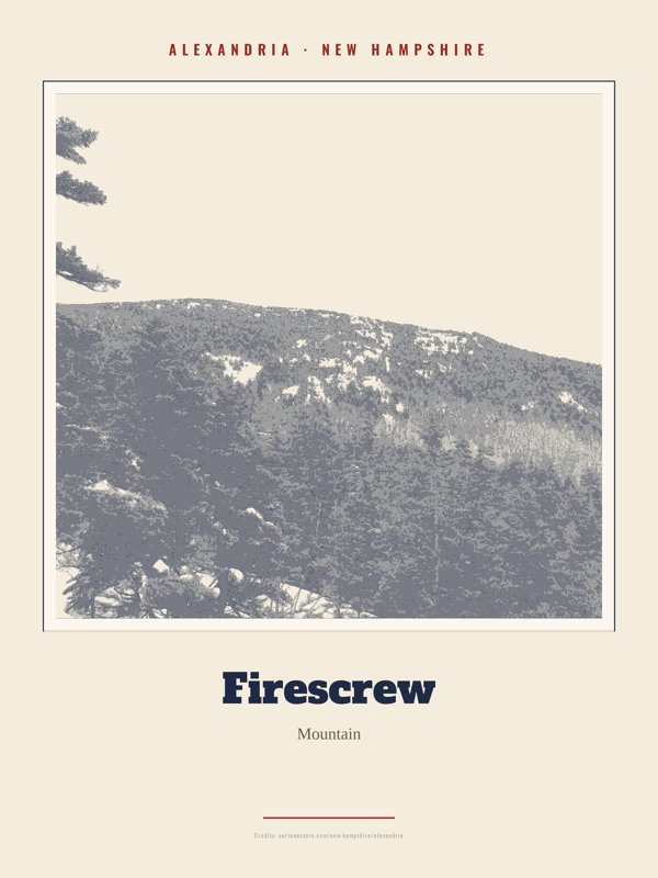 Alexandria Firescrew Landmark Print artwork detail