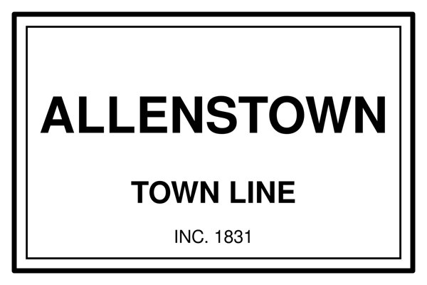 Allenstown Town Line Mug artwork detail