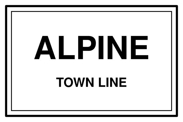 Alpine Cork Coaster artwork detail