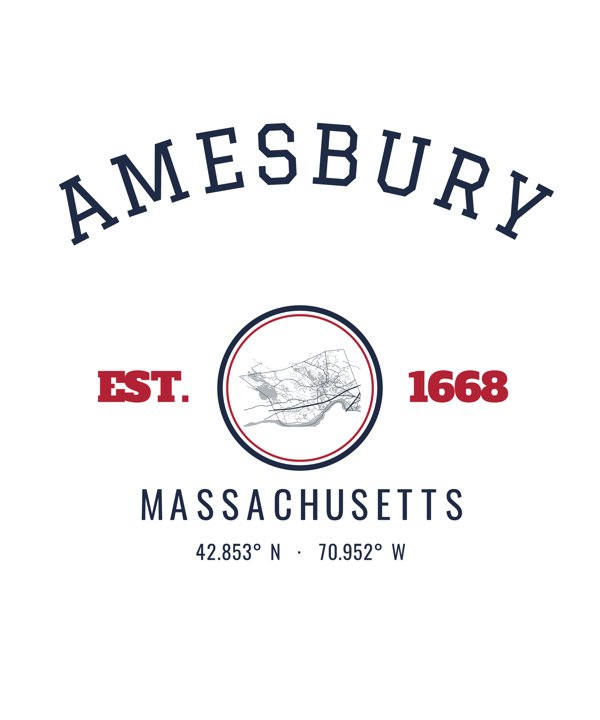 Amesbury Est. Tumbler artwork detail