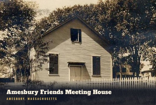 Amesbury Amesbury Friends Meeting House Postcard artwork detail
