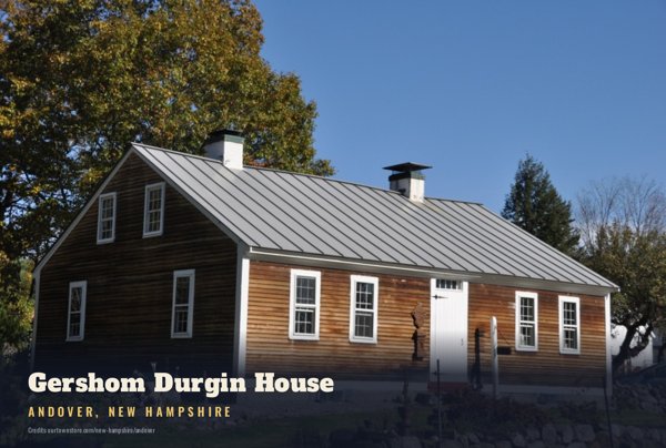 Andover Gershom Durgin House Postcard artwork detail