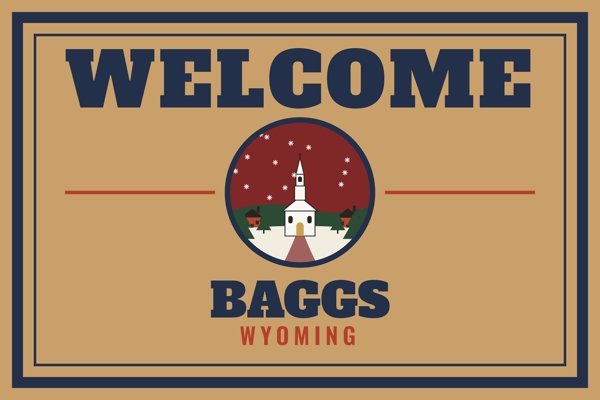Baggs Welcome Doormat artwork detail