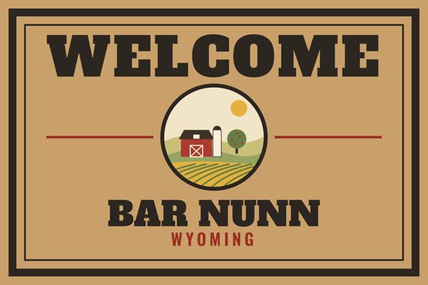 Bar Nunn Welcome Doormat artwork detail