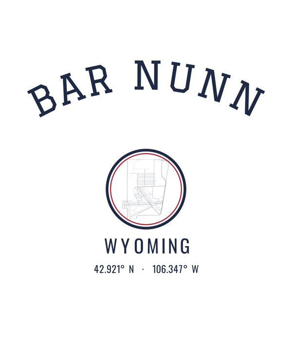 Bar Nunn Hometown Ornament artwork detail