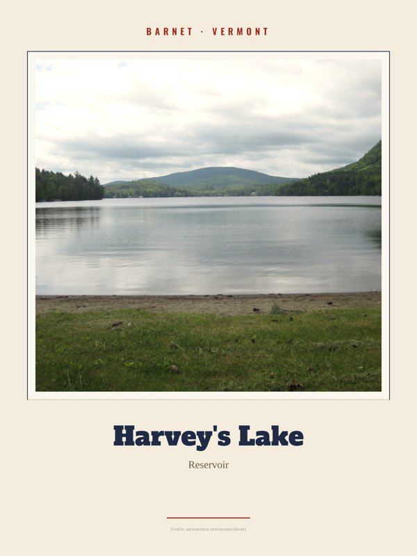 Barnet Harvey's Lake Landmark Print artwork detail