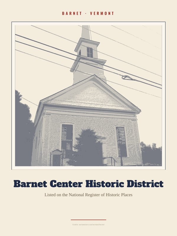 Barnet Barnet Center Historic District Landmark Print artwork detail