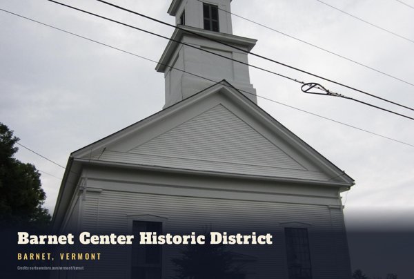 Barnet Barnet Center Historic District Postcard artwork detail