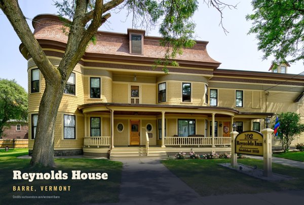 Barre Reynolds House Postcard artwork detail