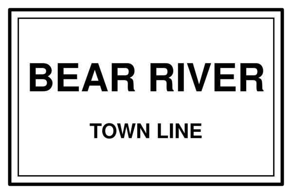 Bear River Cork Coaster artwork detail