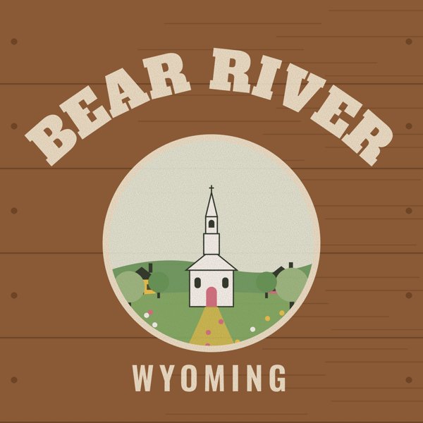 Bear River Hometown Wood Sign artwork detail