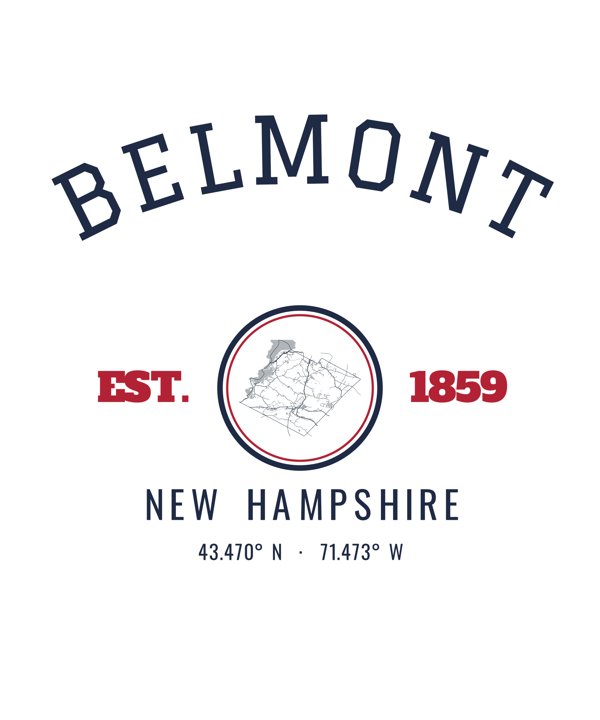 Belmont Est. Tumbler artwork detail