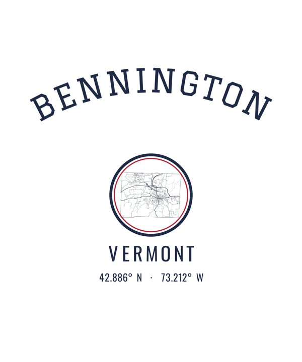 Bennington Hometown Ornament artwork detail