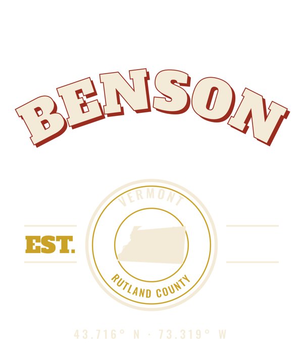 Benson Est. Tee artwork detail