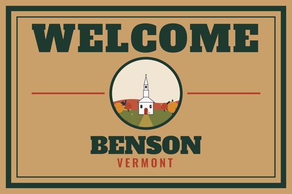 Benson Welcome Doormat artwork detail