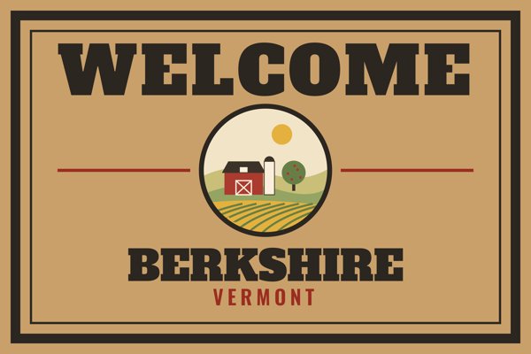 Berkshire Welcome Doormat artwork detail