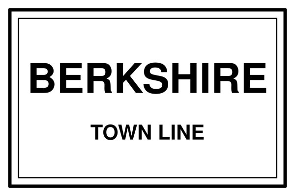 Berkshire Town Line Mug artwork detail