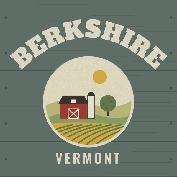 Berkshire Hometown Wood Sign artwork detail