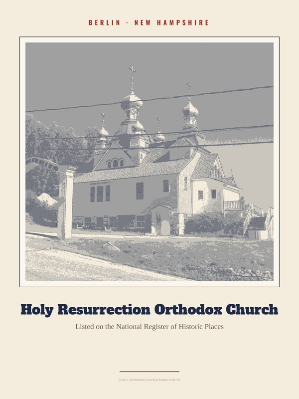 Berlin Holy Resurrection Orthodox Church Landmark Print artwork detail