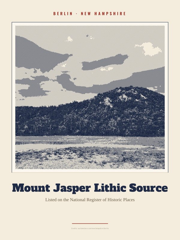 Berlin Mount Jasper Lithic Source Landmark Print artwork detail