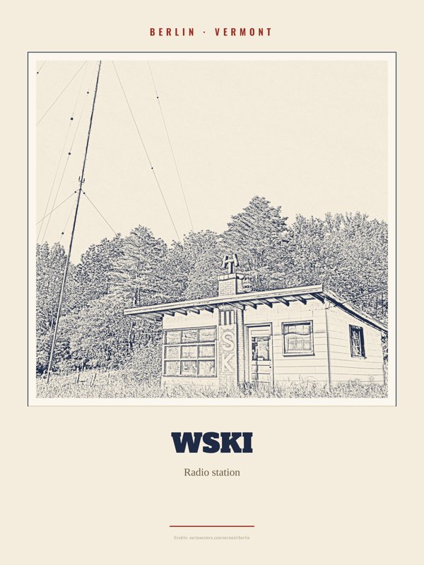 Berlin WSKI Landmark Print artwork detail