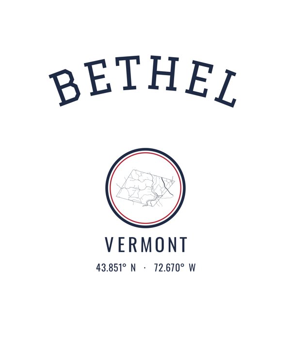 Bethel Hometown Ornament artwork detail