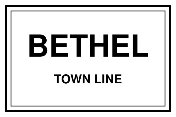 Bethel Town Line Mug artwork detail