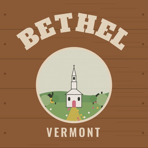 Bethel Hometown Wood Sign artwork detail