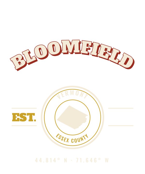 Bloomfield Est. Tee artwork detail