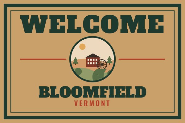 Bloomfield Welcome Doormat artwork detail