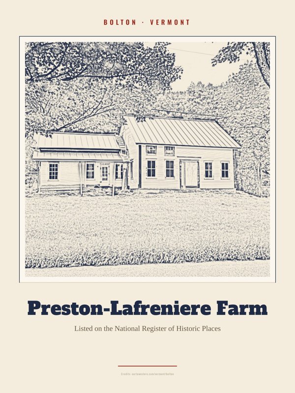 Bolton Preston-Lafreniere Farm Landmark Print artwork detail