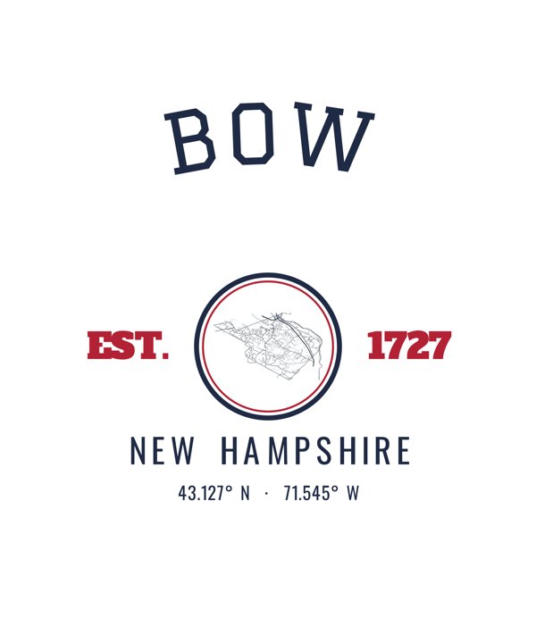 Bow Hometown Ornament artwork detail
