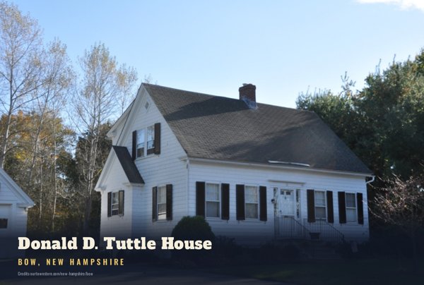 Bow Donald D. Tuttle House Postcard artwork detail