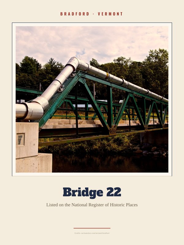 Bradford Bridge 22 Landmark Print artwork detail