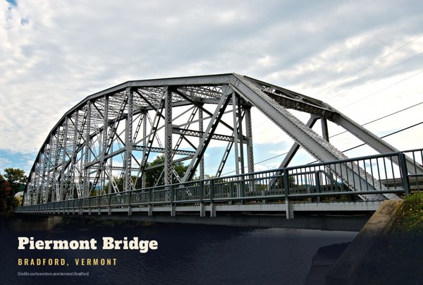 Bradford Piermont Bridge Postcard artwork detail