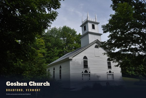 Bradford Goshen Church Postcard artwork detail