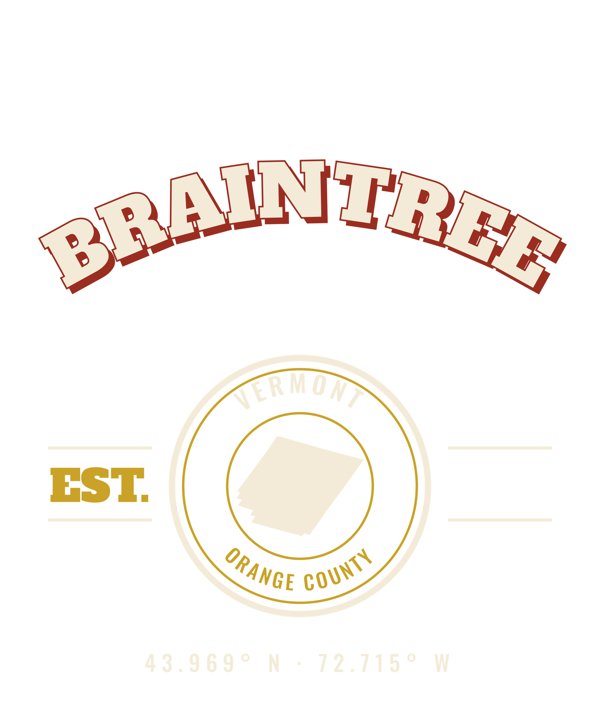 Braintree Est. Tee artwork detail