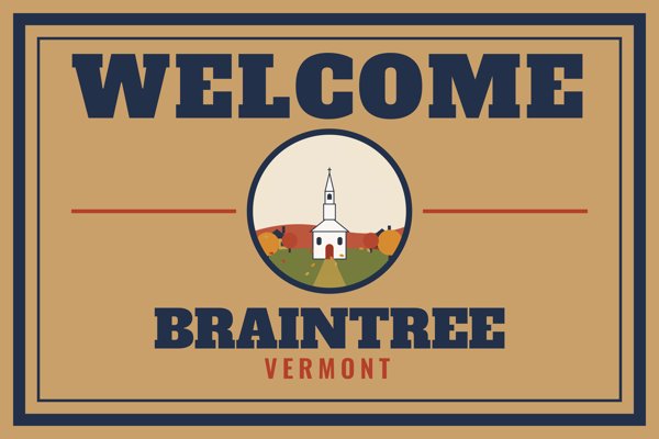 Braintree Welcome Doormat artwork detail
