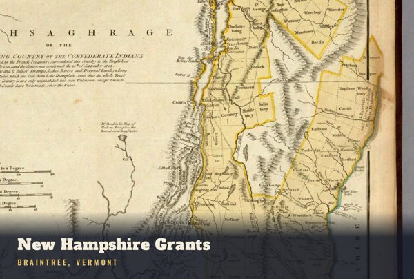 Braintree New Hampshire Grants Postcard artwork detail