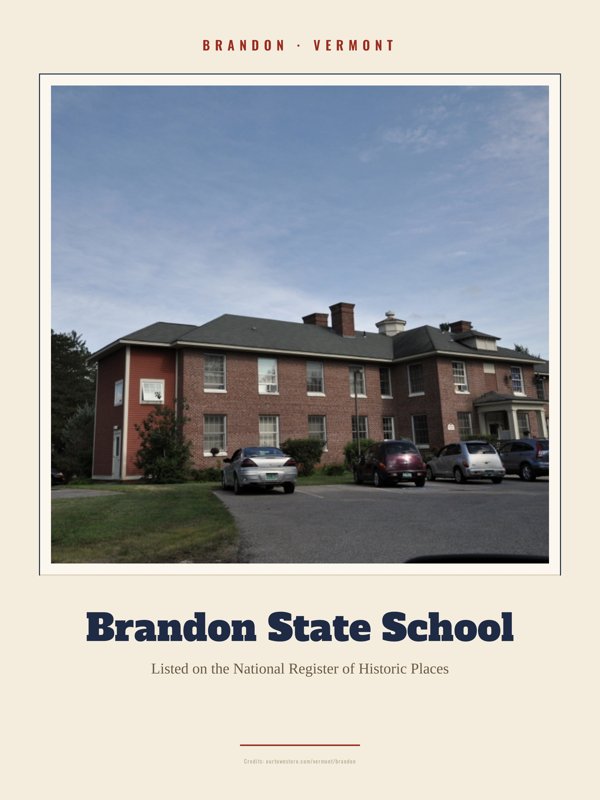 Brandon Brandon State School Landmark Print artwork detail