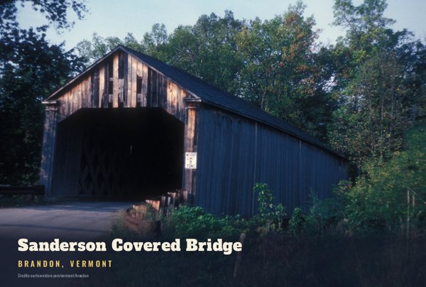 Brandon Sanderson Covered Bridge Postcard artwork detail