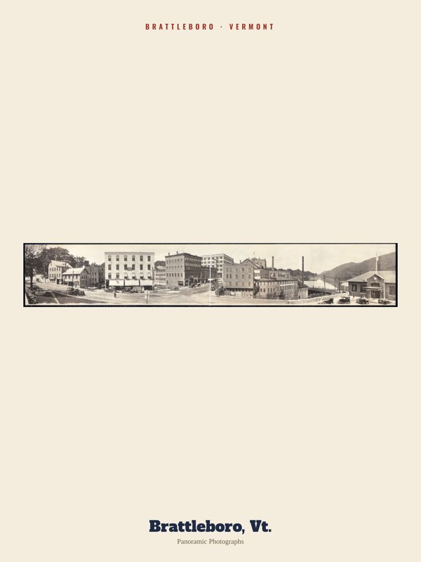 Brattleboro Brattleboro, Vt. Archive Print artwork detail