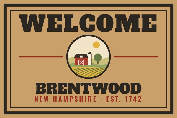 Brentwood Welcome Doormat artwork detail