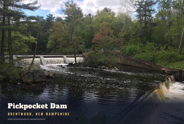 Brentwood Pickpocket Dam Postcard artwork detail